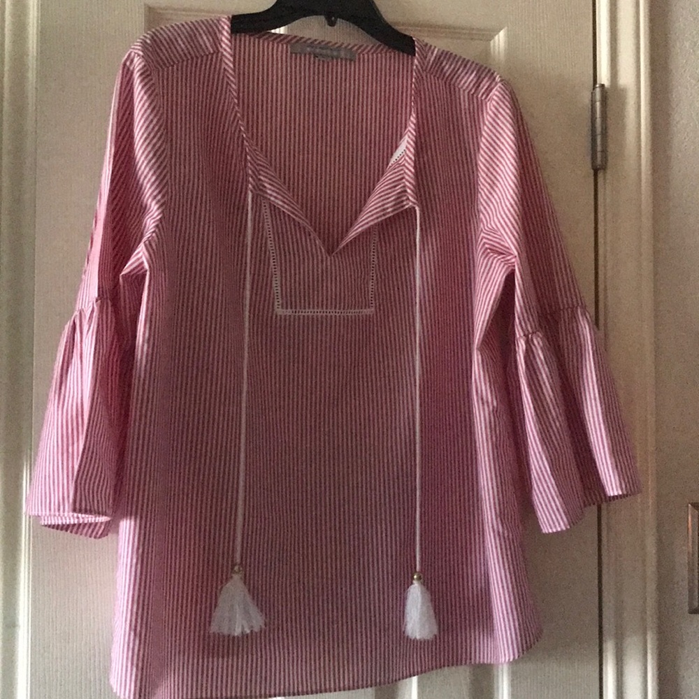 Red and white stripe Marc New York Andrew Marc top